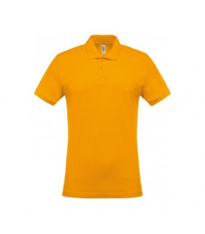 POLO COTON MANCHES COURTES K254 JAUNE