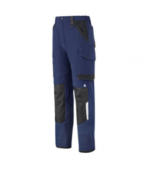 PANTALON STRETCH RULER MARINE/NOIR